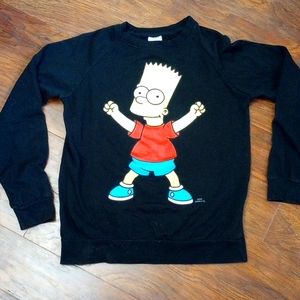 "The Simpsons" Bart Simpson front/back sweatshirt size adult small